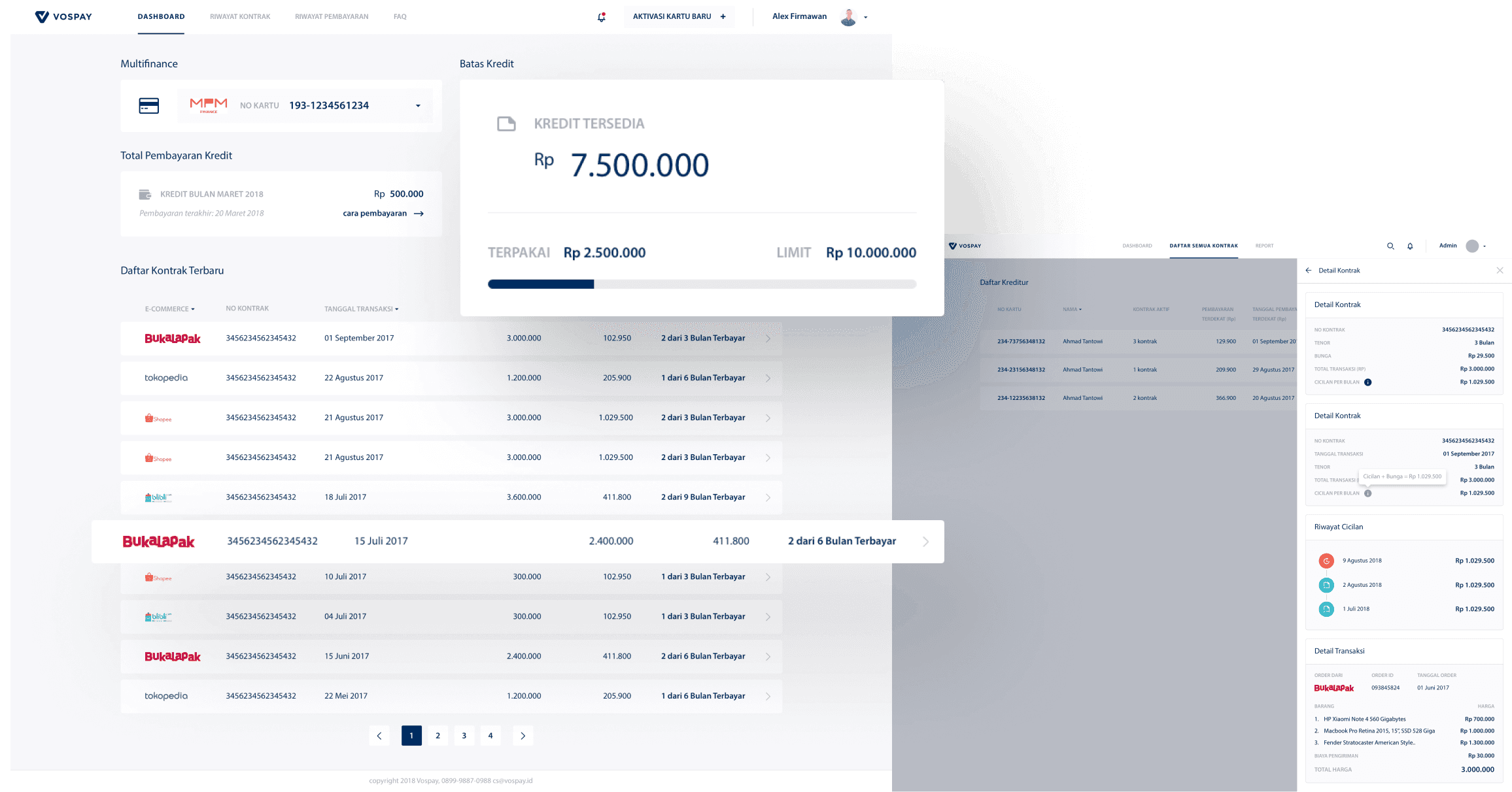 Vospay feature overview