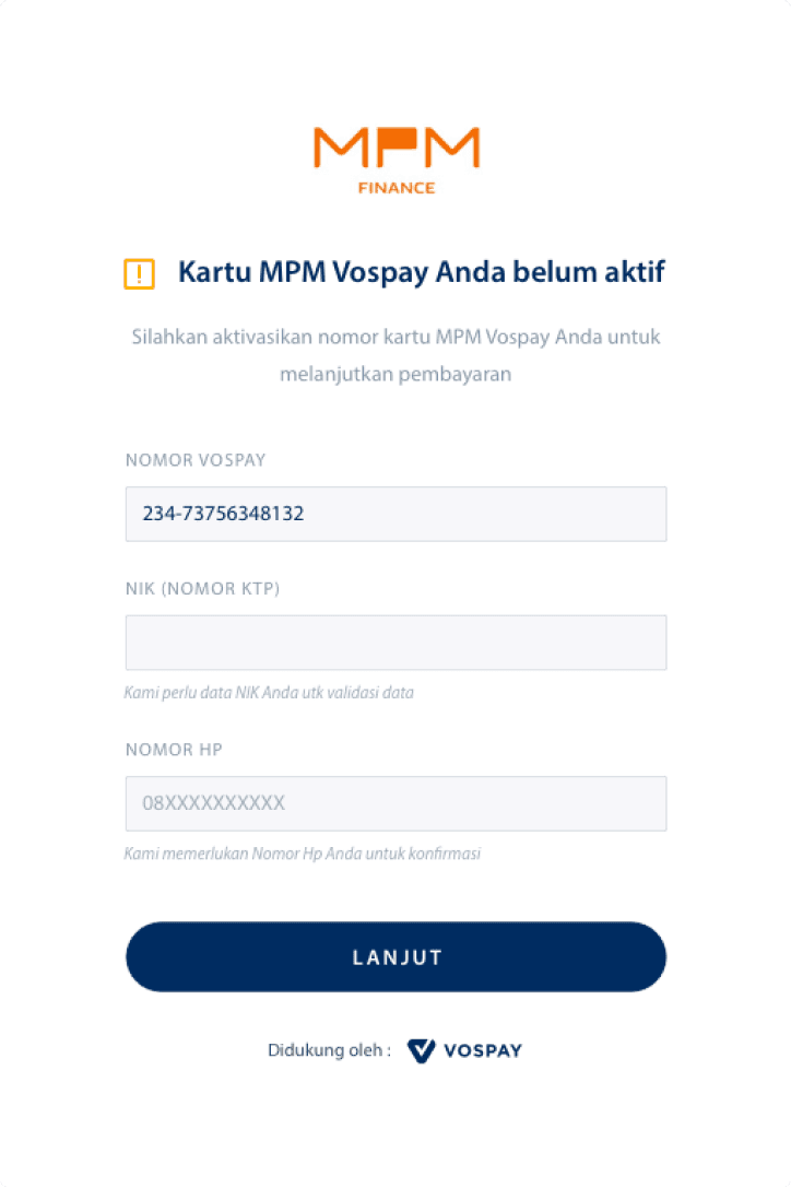 Vospay feature screen 2