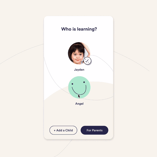 Parent guided activity animation