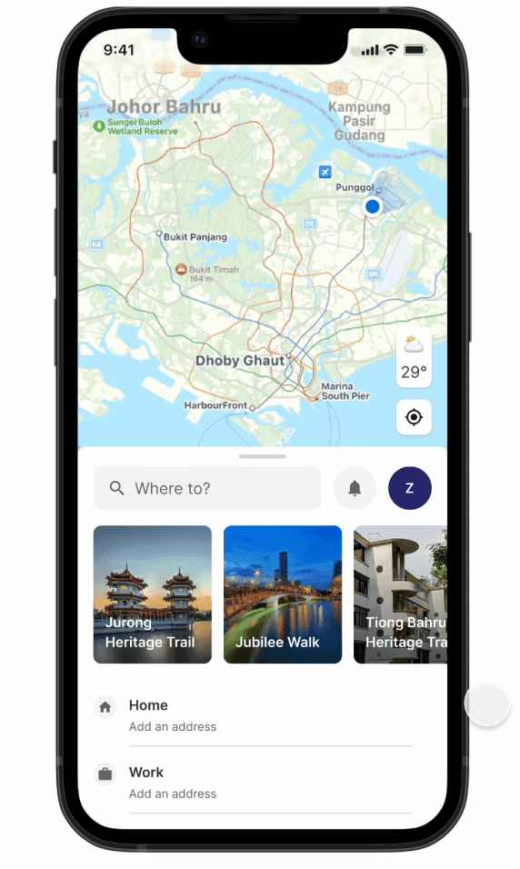 OZONE app interface