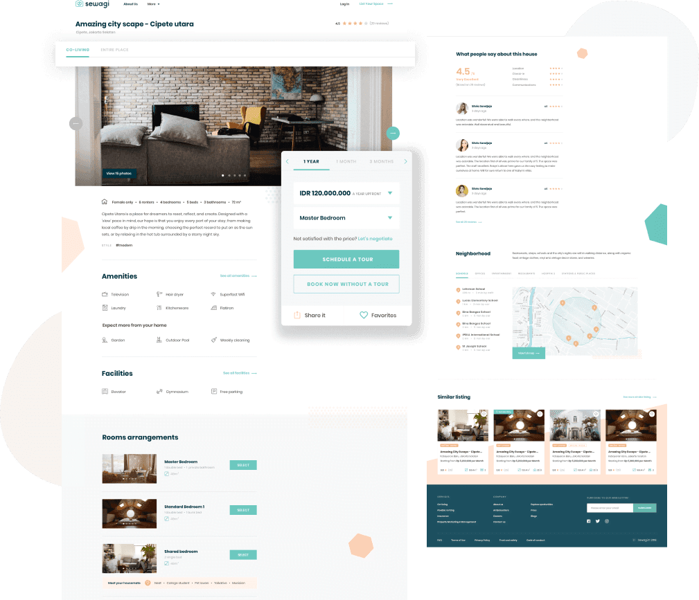 Sewagi coliving dashboard