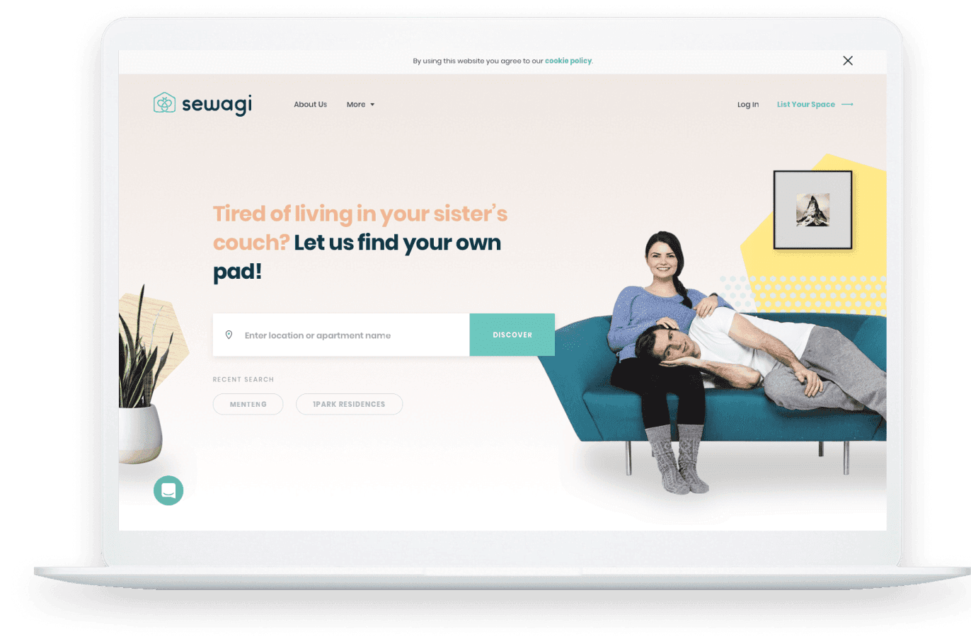 Sewagi coliving desktop home frame