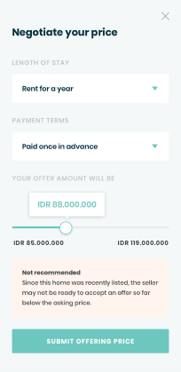 Sewagi coliving mobile negotiate price