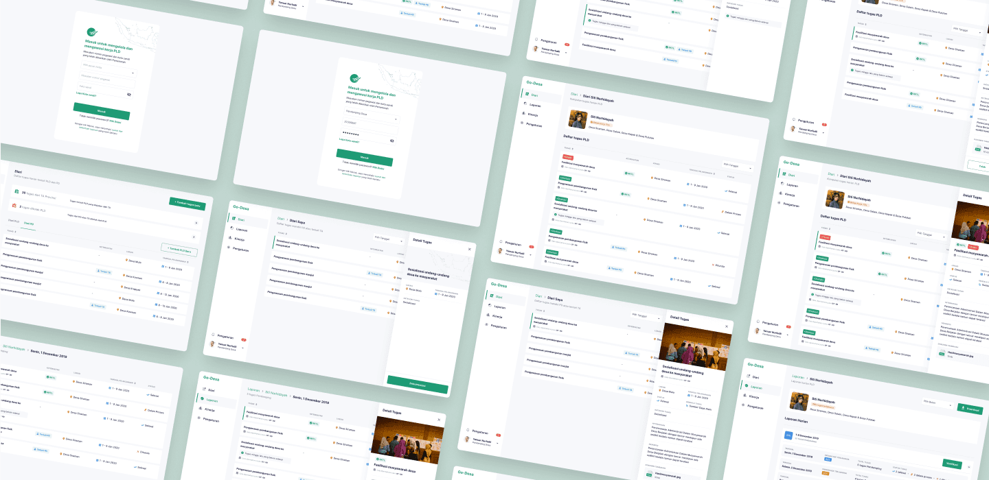 Main dashboard interface