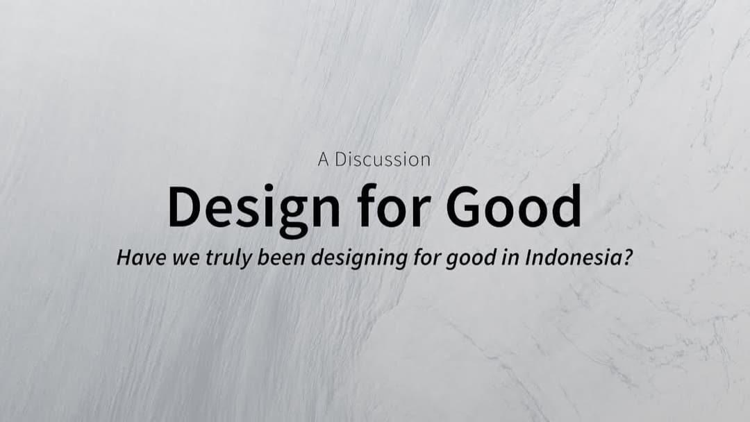 Design for good