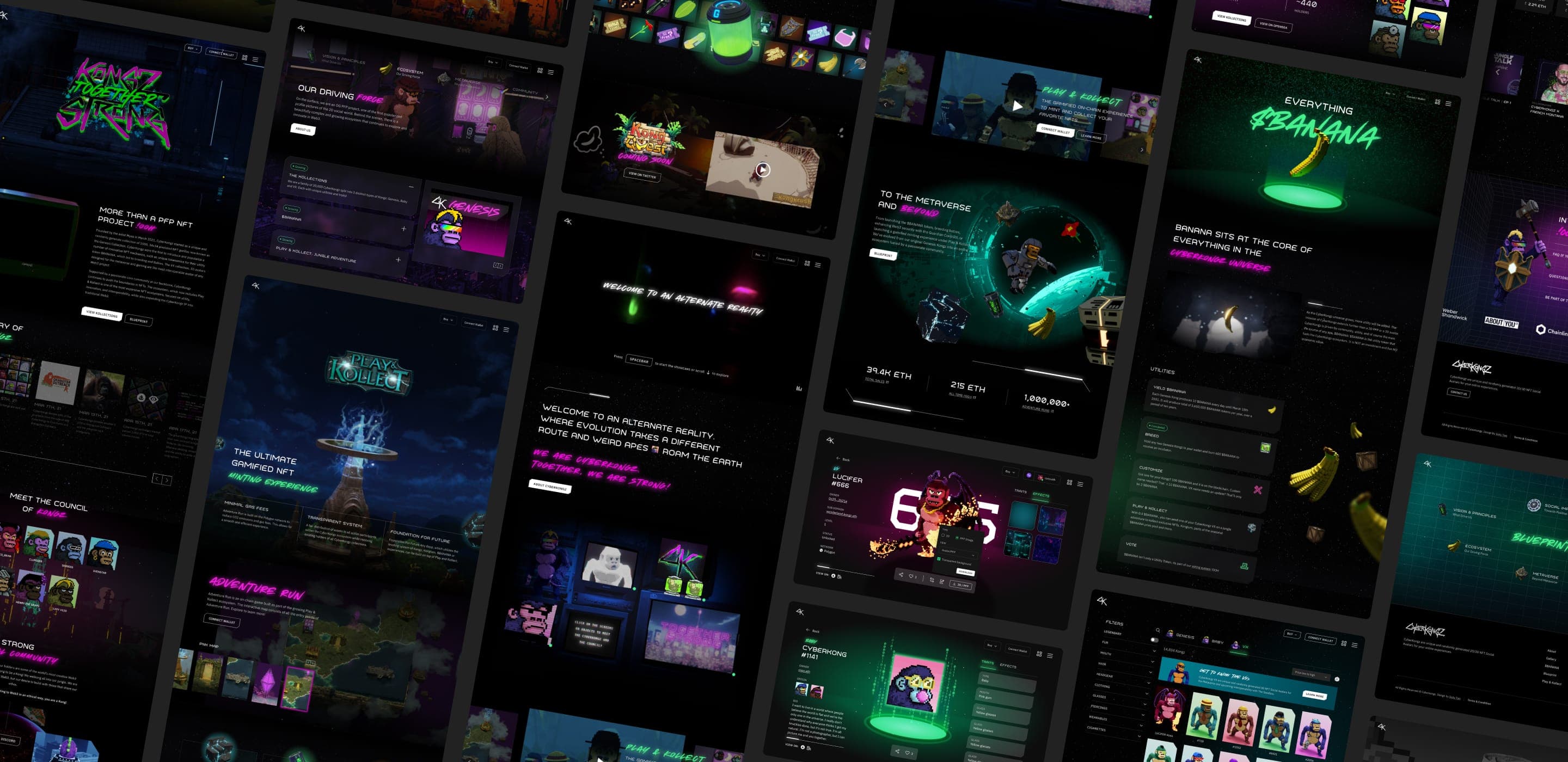 CyberKongz dashboard overview showcasing the complete redesigned ecosystem